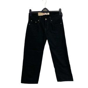 Size 8 Husky W28 x Levi's 550 Relaxed Fit Black Maggic tapered Leg black